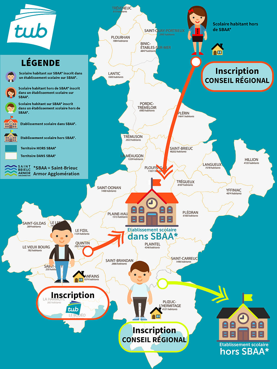 Carte - Inscriptions transports scolaire 2023 - 2024  - Agrandir l'image (fenêtre modale)